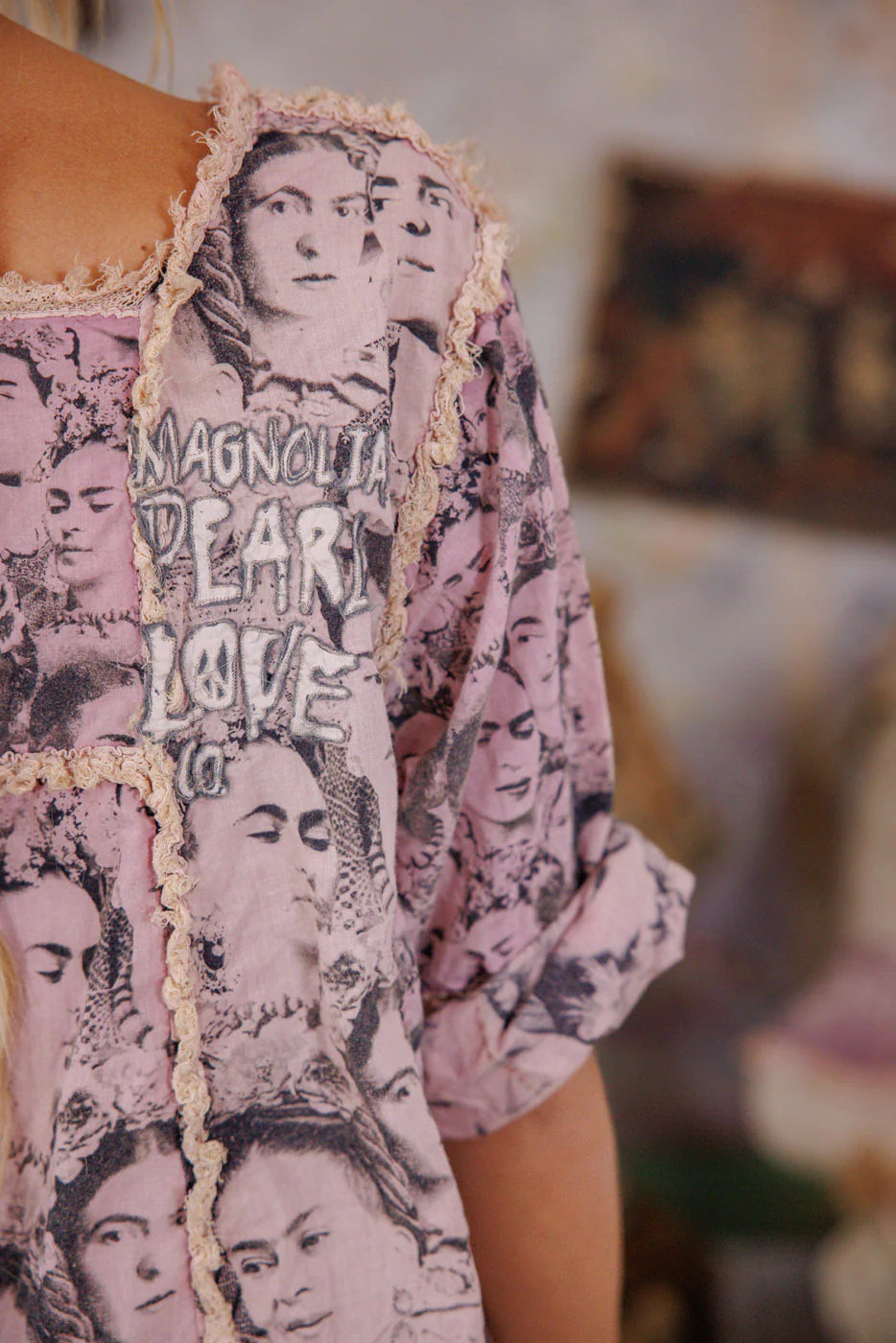 Magnolia Pearl Mural Frida Helenia Dress-Katze Boutique