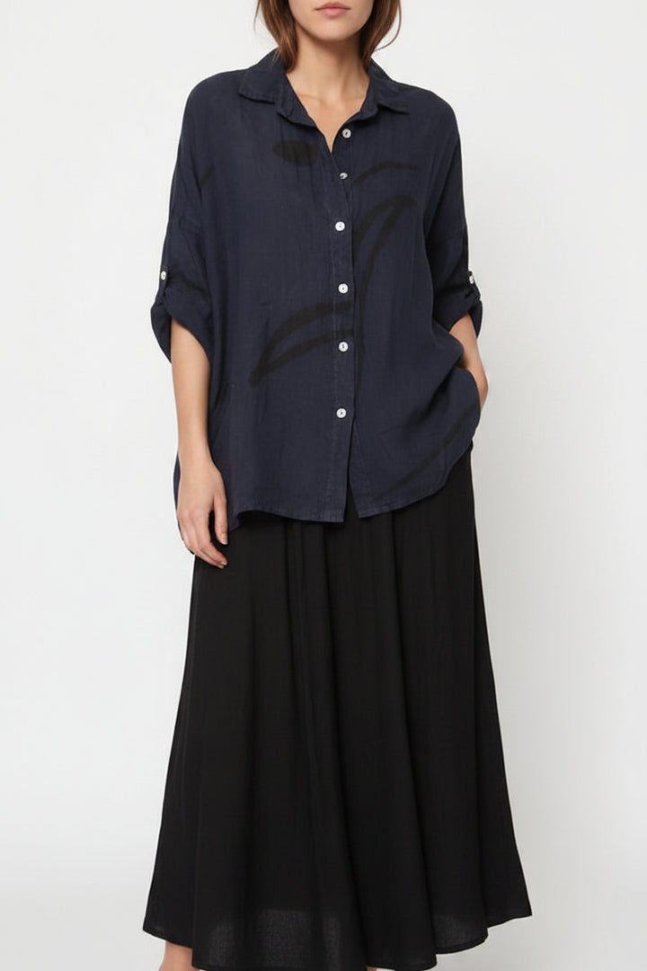 LEA & LUC Linen Shirt-Katze Boutique