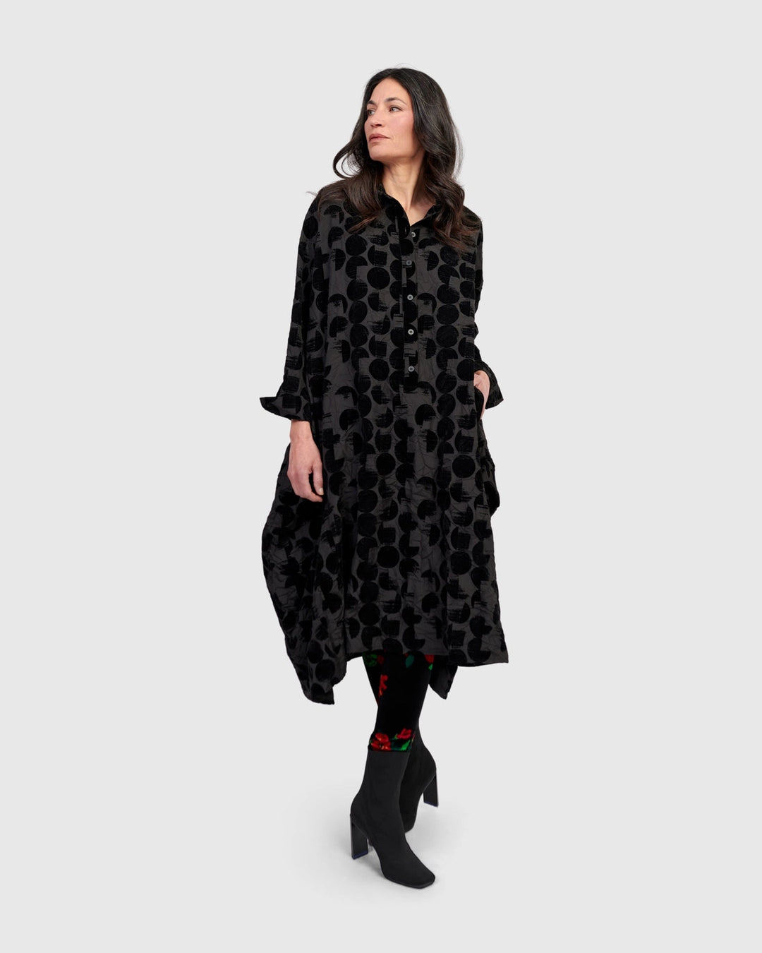 Alembika Odessa Draped Shirtdress-Katze Boutique