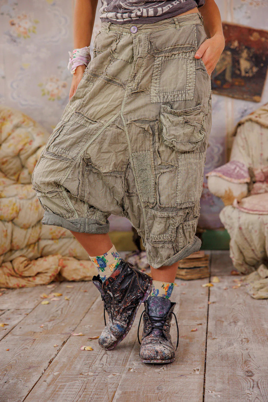 Magnolia Pearl Patchwork Joni Trousers-Katze Boutique