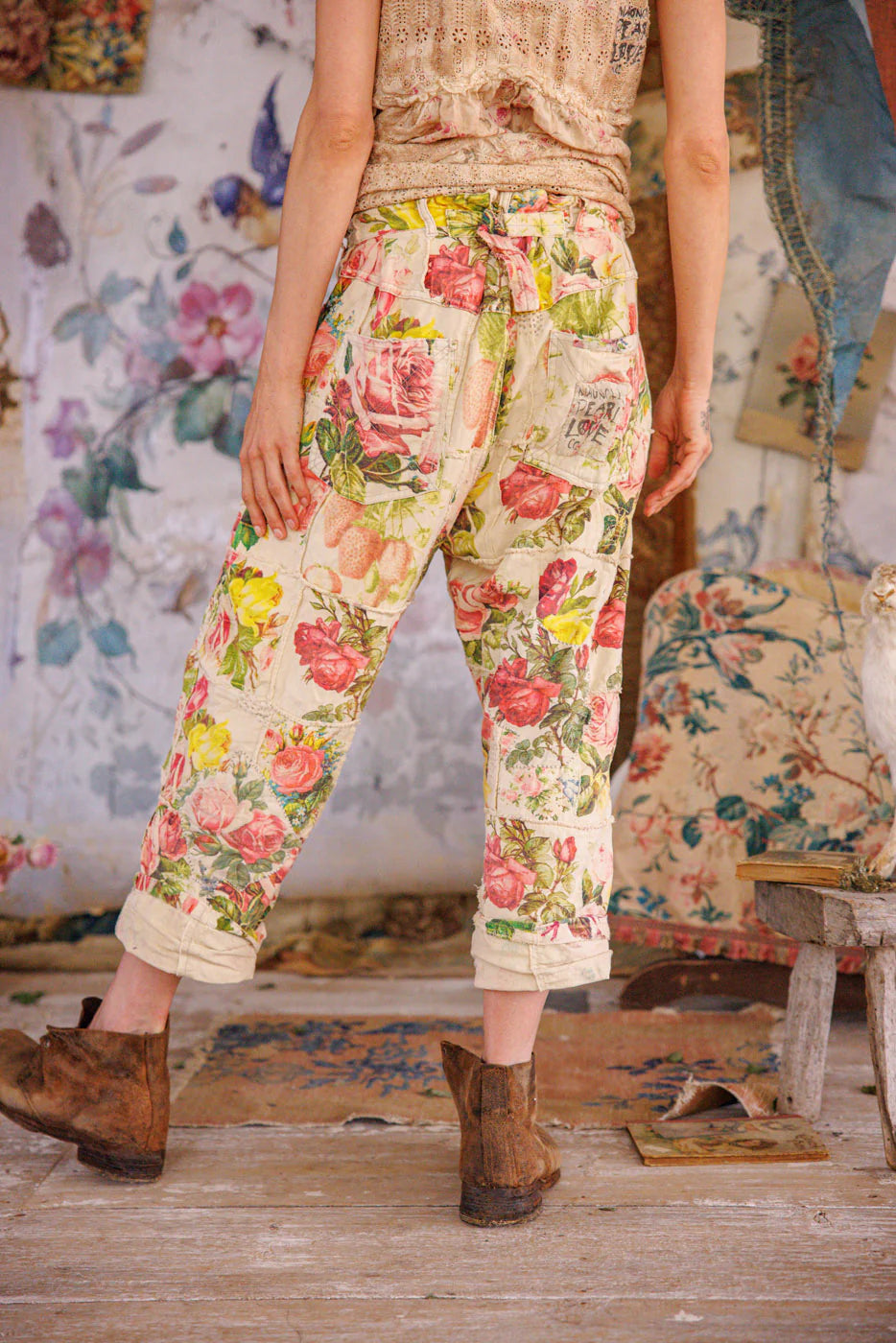 Magnolia Pearl Patchwork Miner Trousers-Katze Boutique