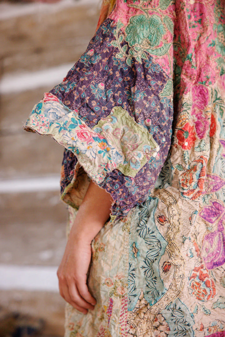Magnolia Pearl Piecewise Crop Dashi Kimono