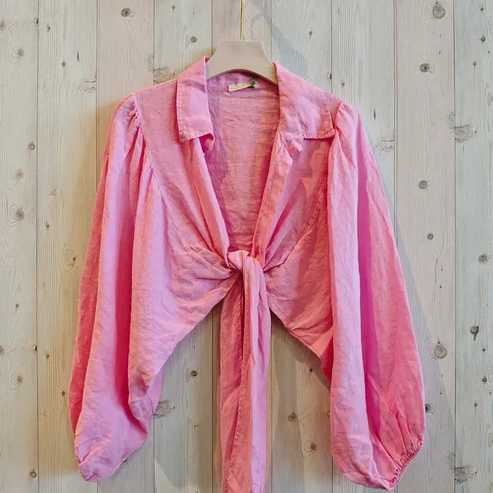 Fashion Statement Linen Top-Katze Boutique