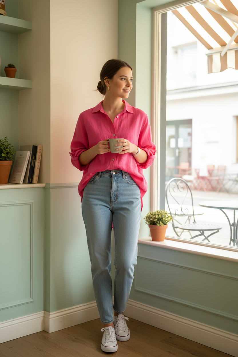 Made In Italy Linen Shirt-Katze Boutique