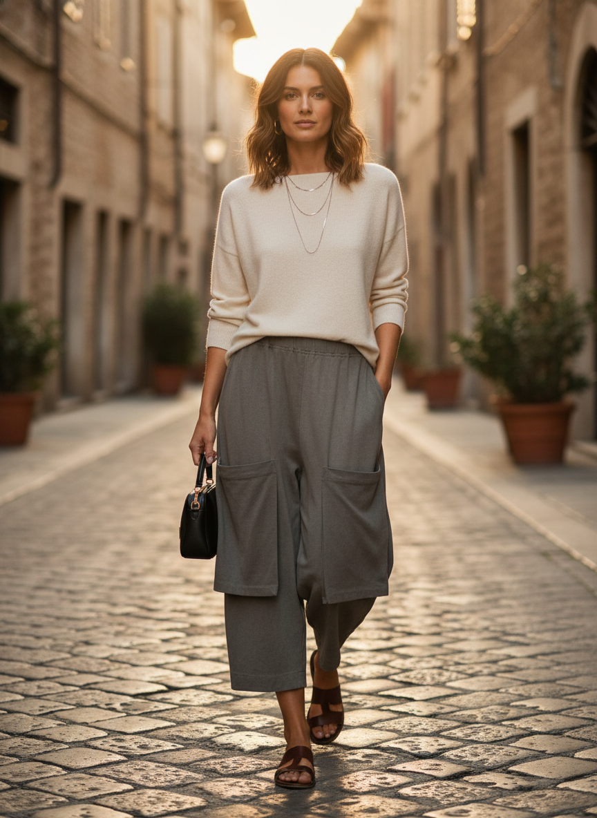 Alembika Urban Cutlass Pocket Pants Grey-Katze Boutique