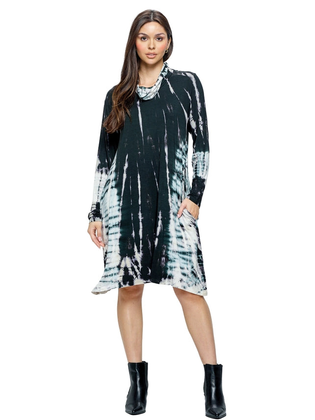 Pullover Tie Dye Boho Dress-Katze Boutique