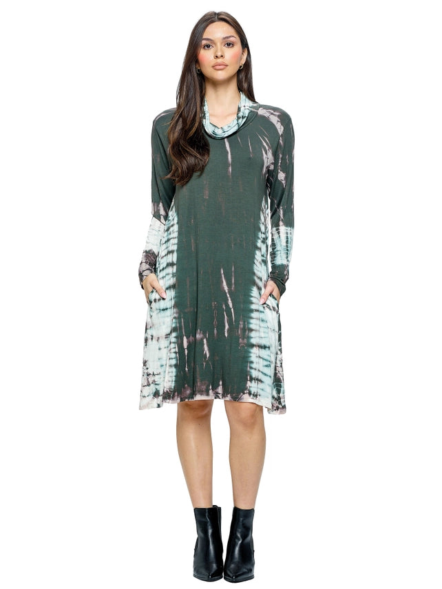 Pullover Tie Dye Boho Dress-Katze Boutique