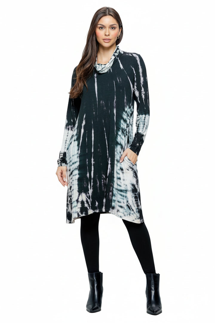 Pullover Tie Dye Boho Dress-Katze Boutique