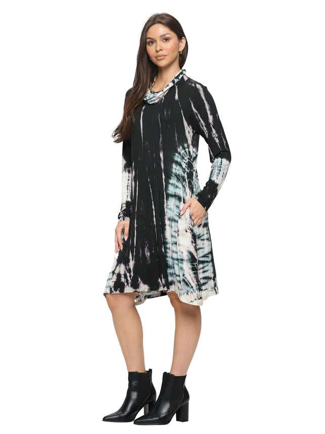 Pullover Tie Dye Boho Dress-Katze Boutique