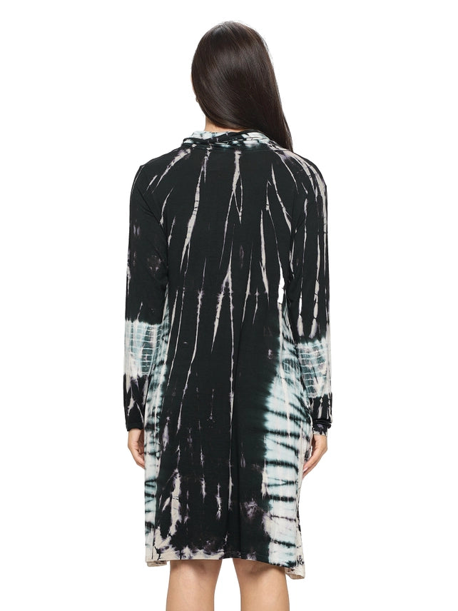 Pullover Tie Dye Boho Dress-Katze Boutique