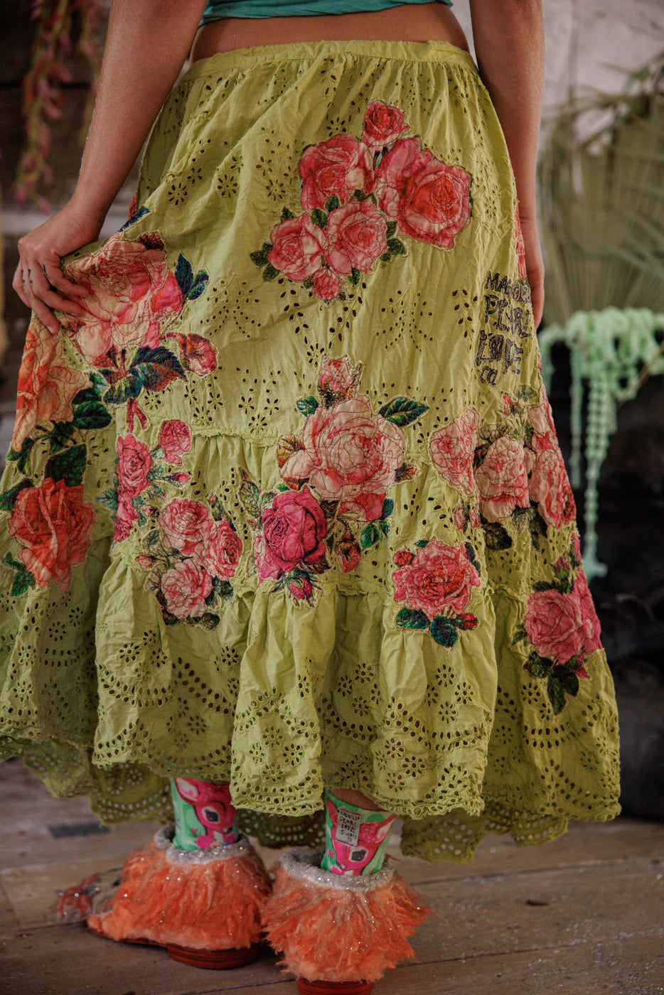 Magnolia Pearl Eyelet Lala Skirt-Katze Boutique