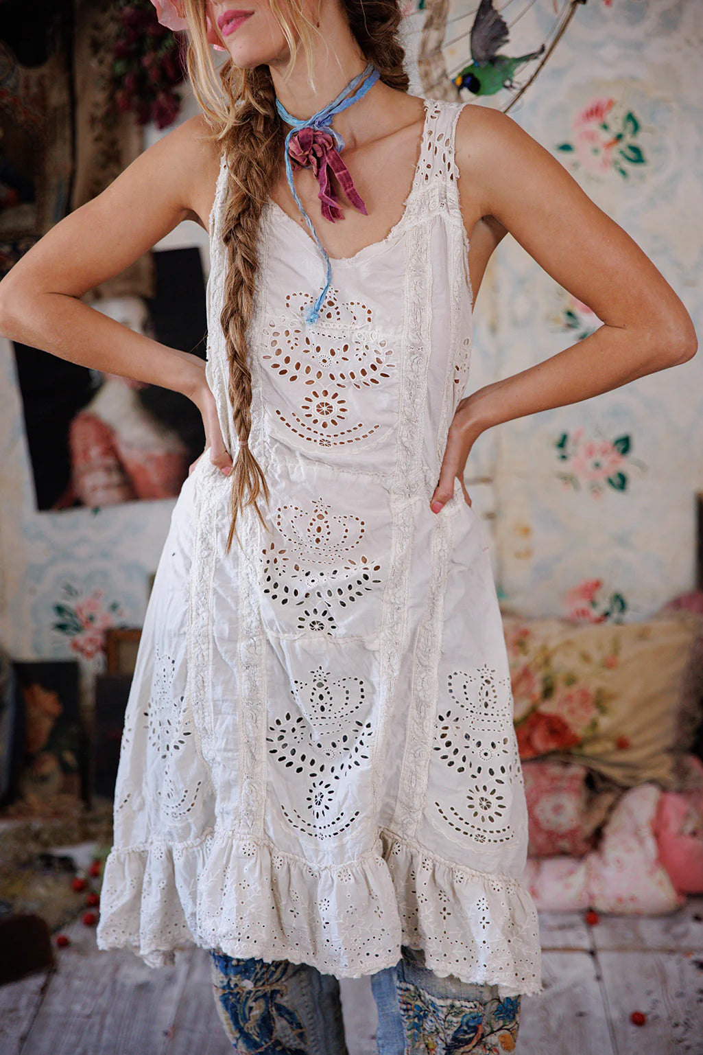 Magnolia Pearl Royalty Eyelet Layla Slip-Katze Boutique