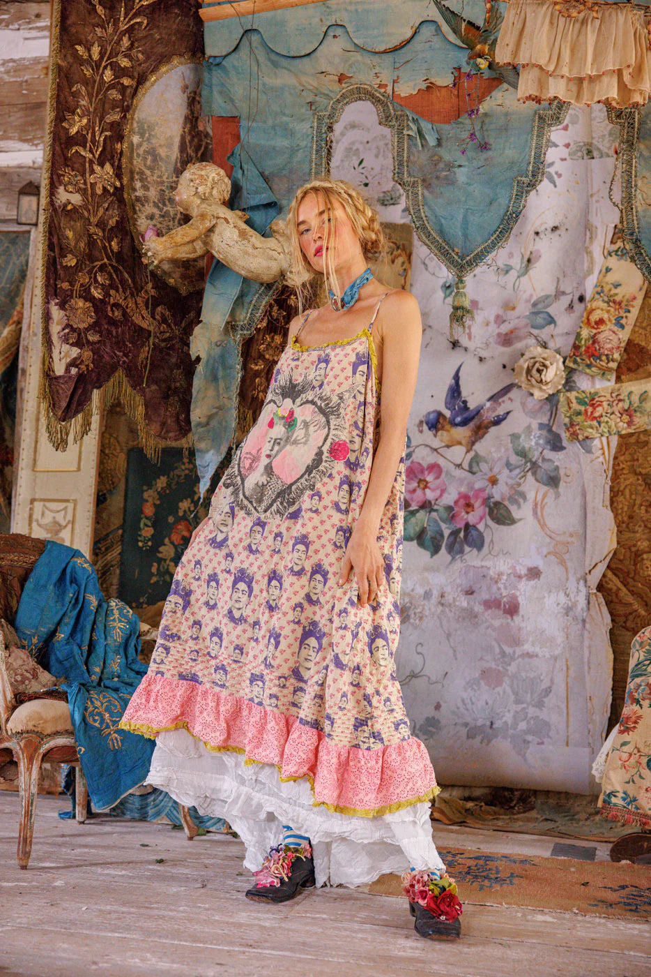 Magnolia Pearl Frida Corazón Llameante Clementine Slip -Katze Boutique