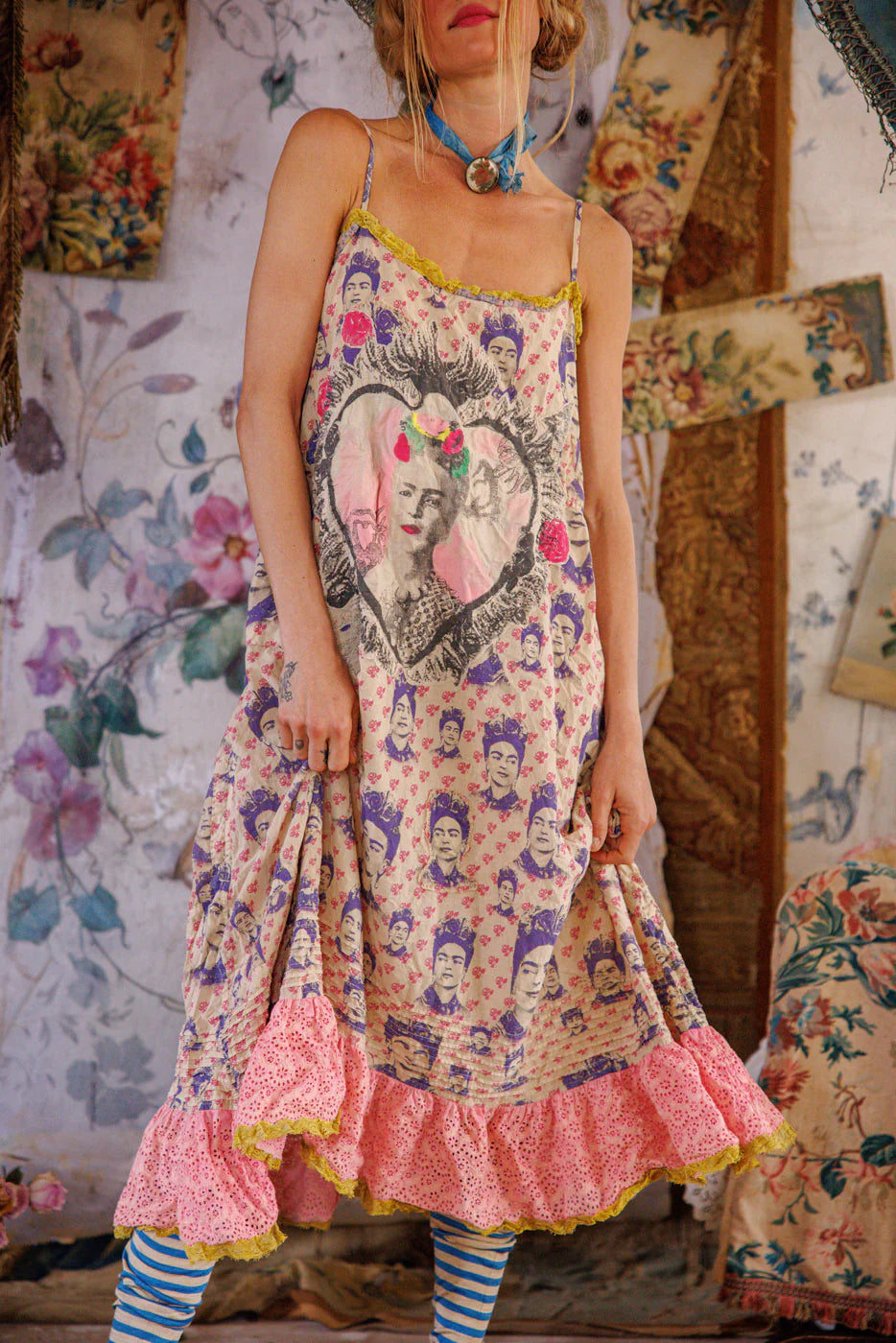 Magnolia Pearl Frida Corazón Llameante Clementine Slip -Katze Boutique