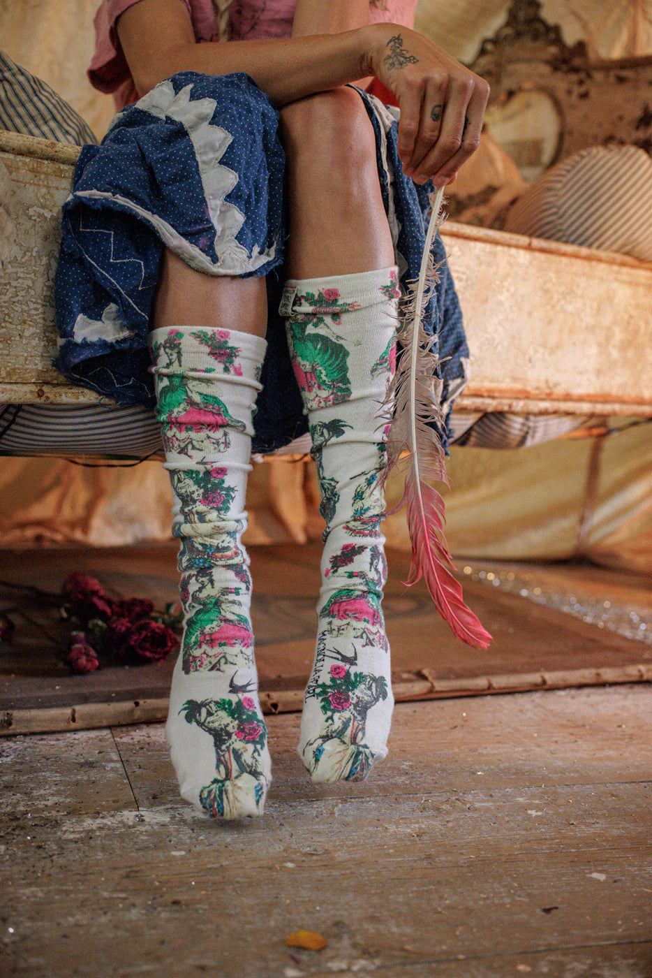 Magnolia Pearl La Dame Verte OTK Socks-Katze Boutique