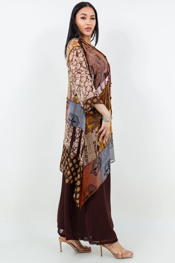 Sterling Styles Buttoned Long Jacket-Tunic-Katze Boutique