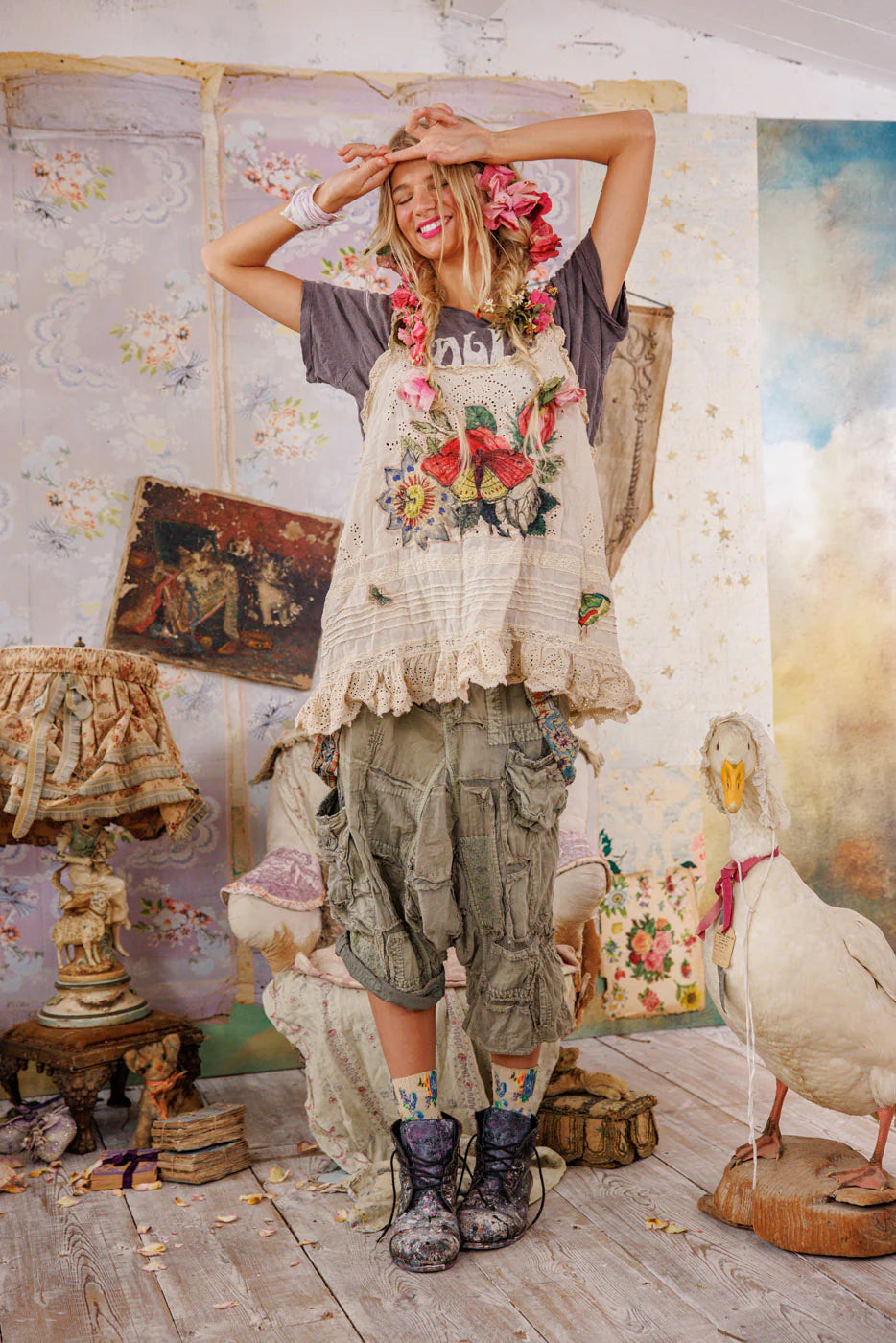 Magnolia Pearl Flor De La Pasion Petrina Tank-Katze Boutique