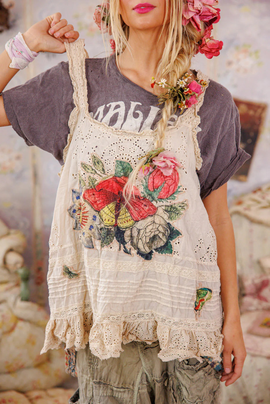 Magnolia Pearl Flor De La Pasion Petrina Tank-Katze Boutique