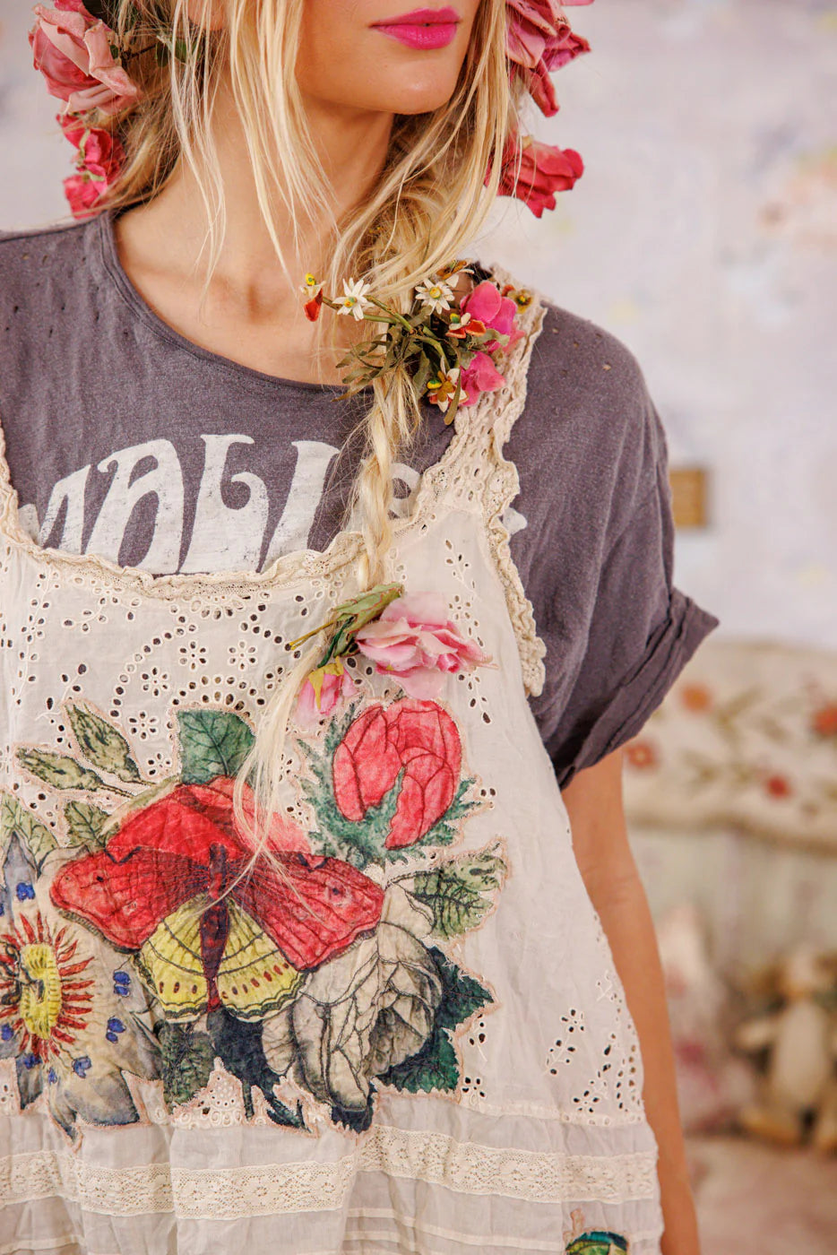 Magnolia Pearl Flor De La Pasion Petrina Tank-Katze Boutique