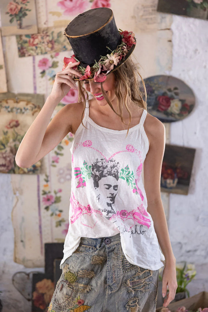 Magnolia Pearl Frida Corazón Luminoso Lana Tank-Katze Boutique