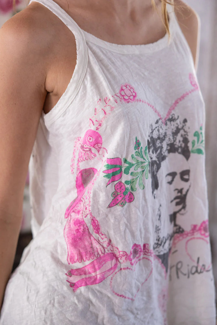 Magnolia Pearl Frida Corazón Luminoso Lana Tank-Katze Boutique