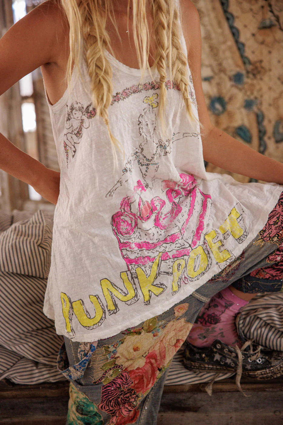 Magnolia Pearl Punk Poet Lana Tank-Katze Boutique