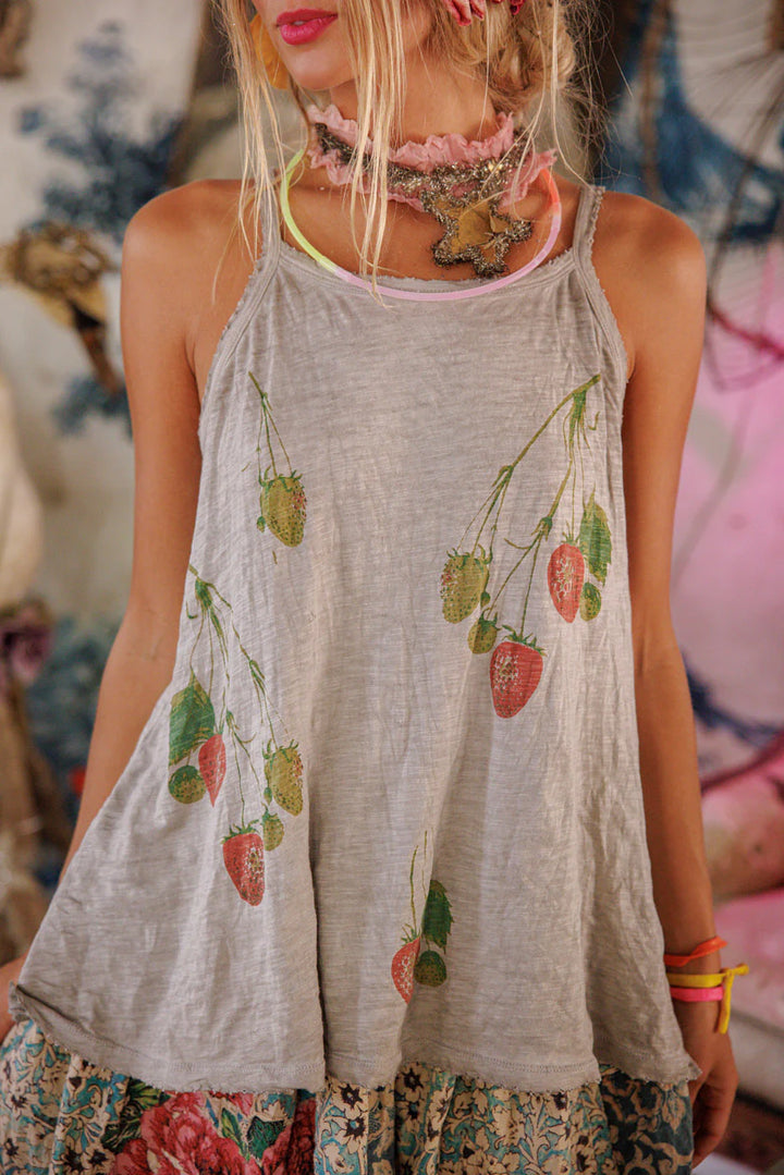 Magnolia Pearl Strawberry Lana Tank-Katze Boutique
