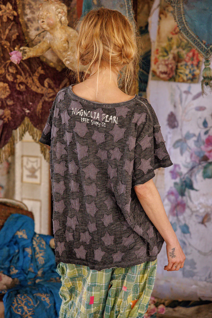 Magnolia Pearl Little Star Applique Tee-Katze Boutique