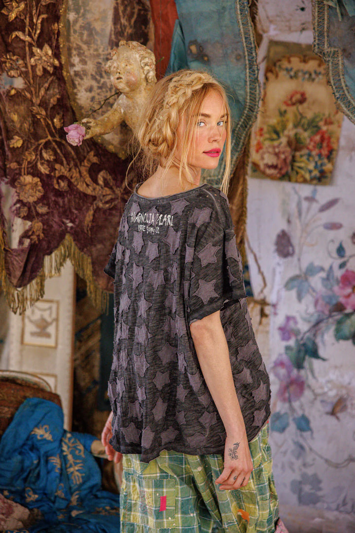 Magnolia Pearl Little Star Applique Tee-Katze Boutique