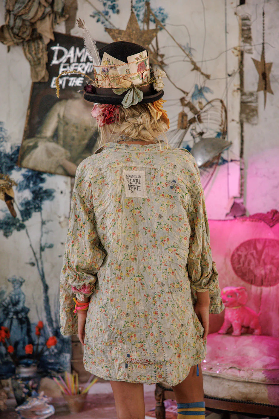 Magnolia Pearl Floral Adison Workshirt-Katze Boutique