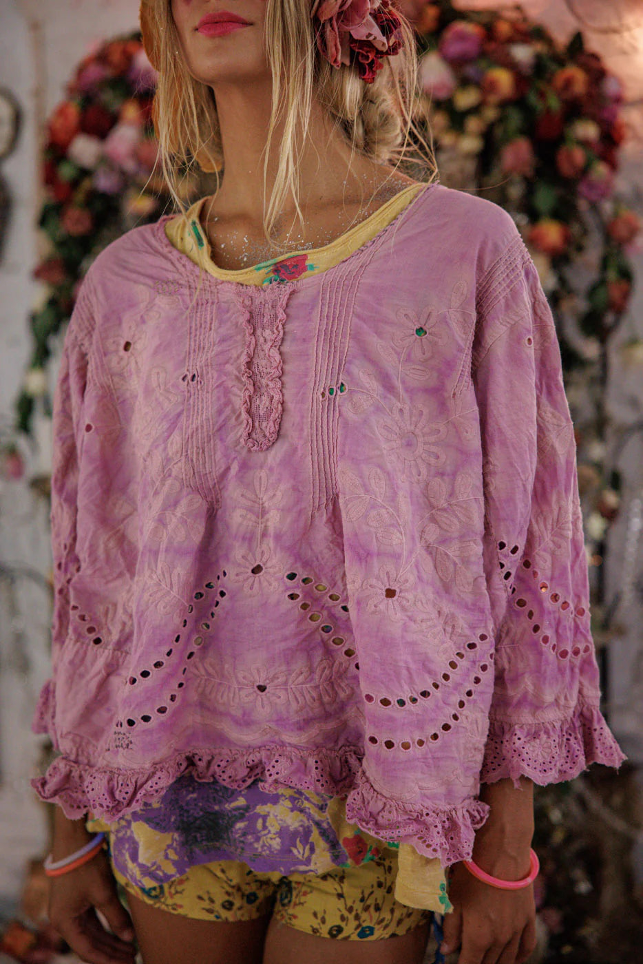 Magnolia Pearl Eyelet Wennie Blouse-Katze Boutique