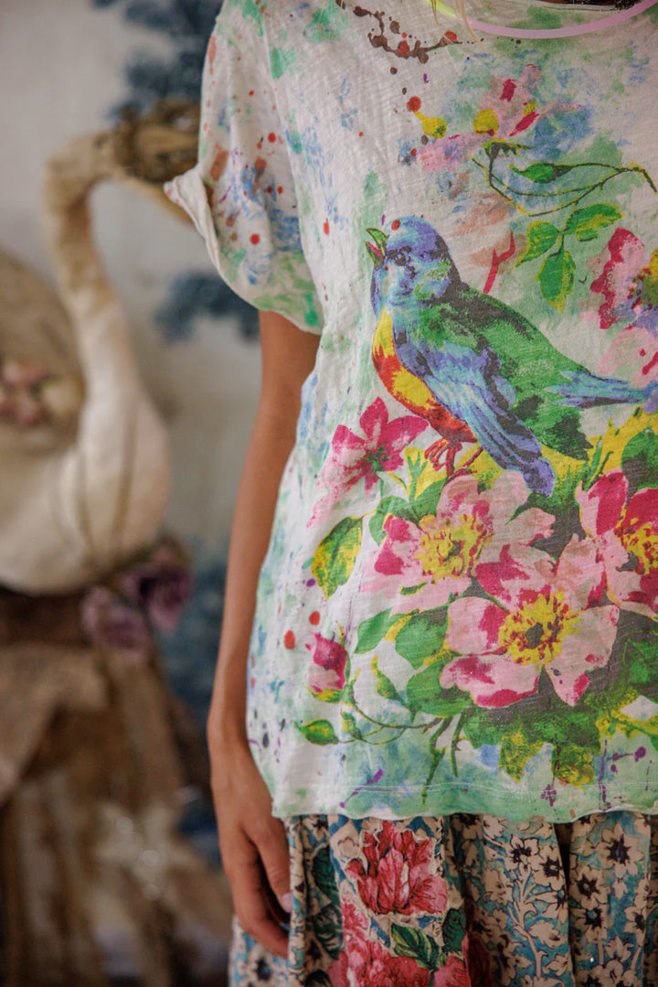 Magnolia Pearl Floral Songbird Art Class T-Katze Boutique