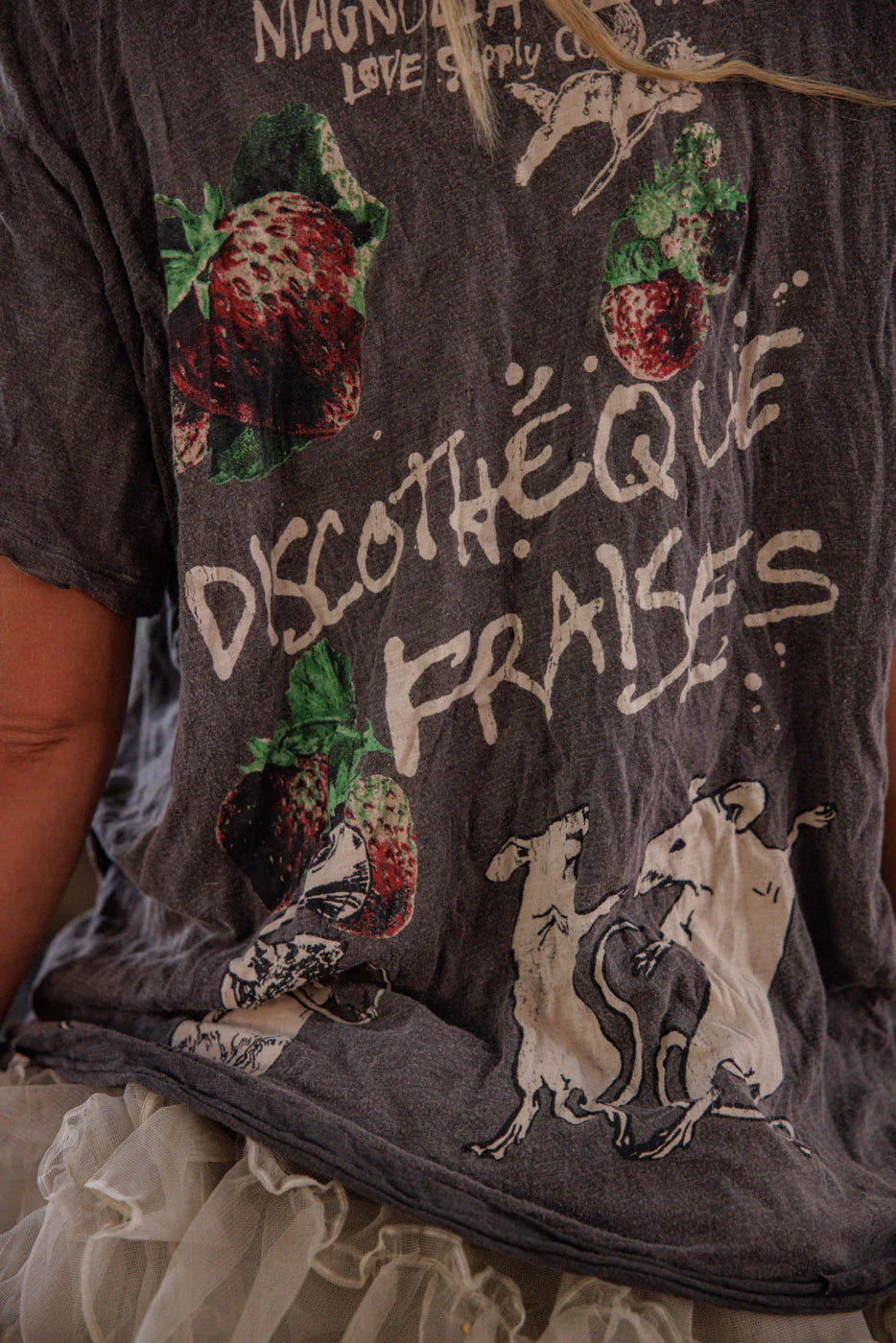 Magnolia Pearl Discotheque Fraises Tee Dress-Katze Boutique
