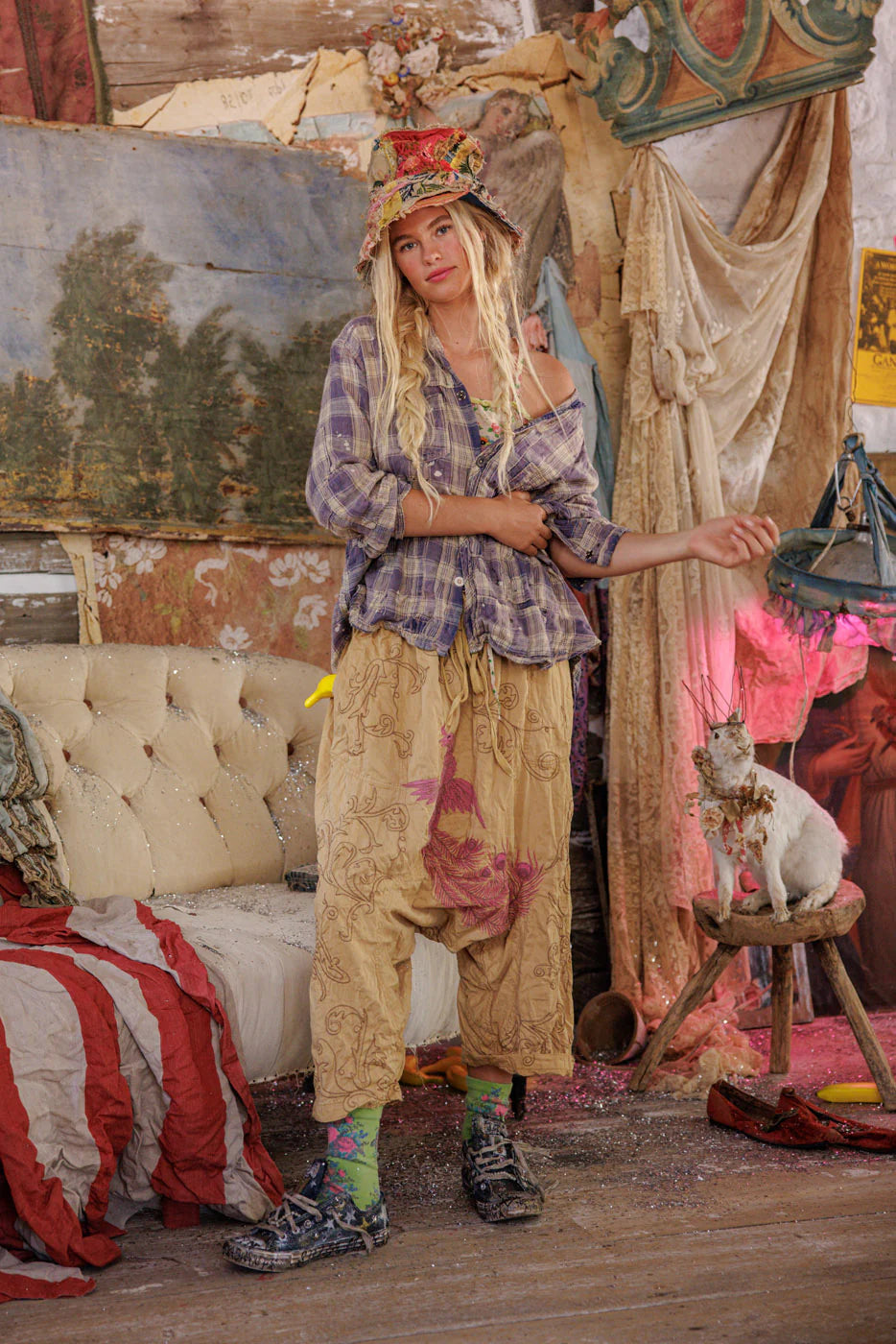 Magnolia Pearl Willie Nelson Kelly Western Shirt-Katze Boutique