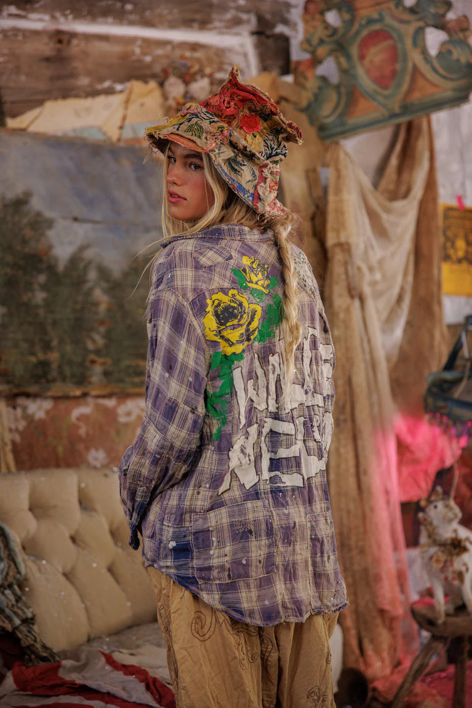 Magnolia Pearl Willie Nelson Kelly Western Shirt-Katze Boutique