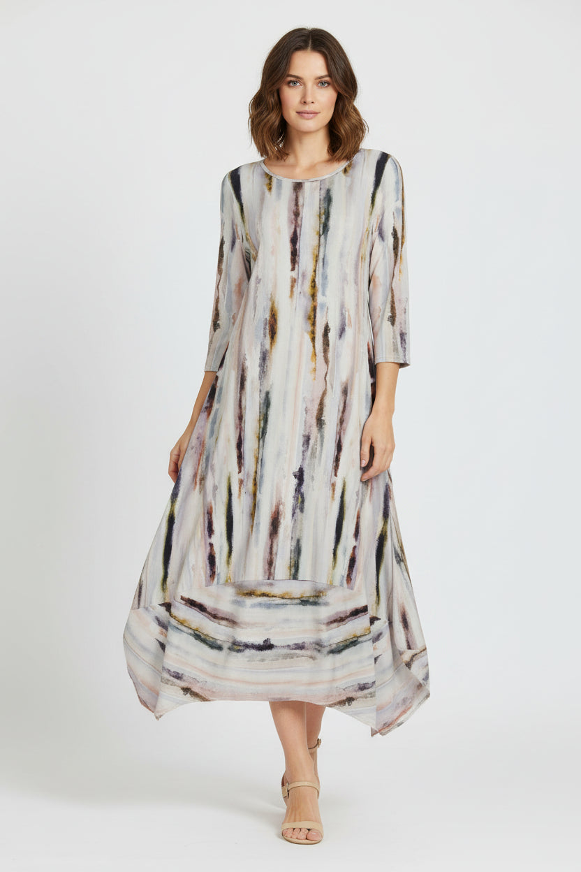 Kozan Demi Dress In Marble-Katze Boutique