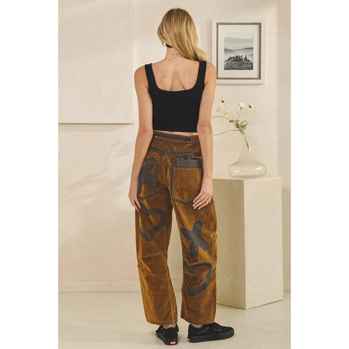 Oli and Hali Tie Waist Velvet Suede Pants-Katze Boutique