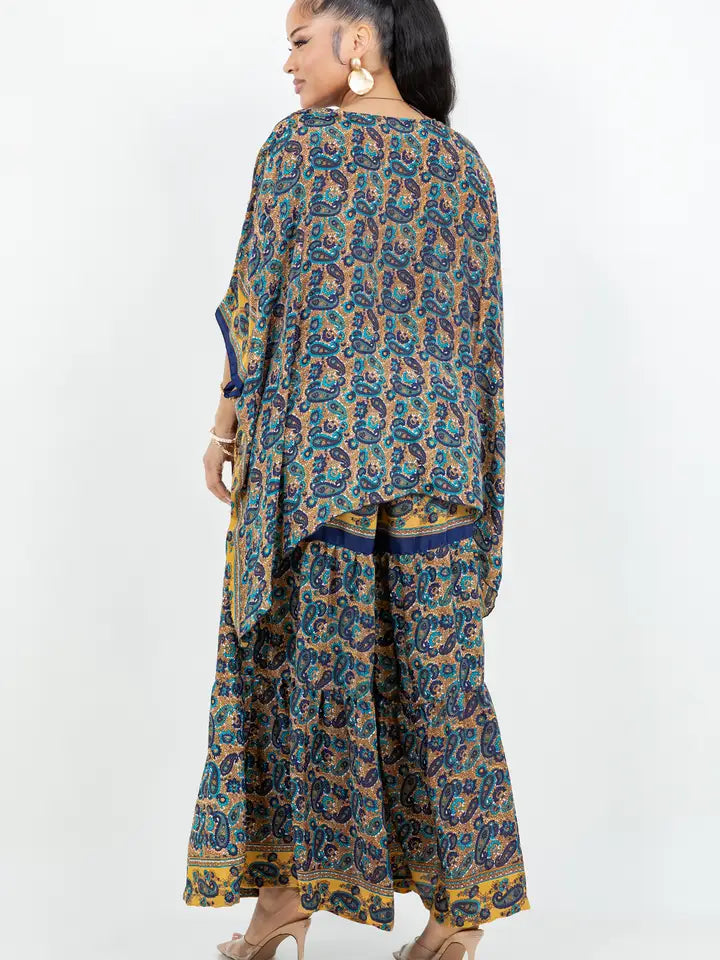 Sterling Style Two-Piece Paisley Matching Set -Katze Boutique
