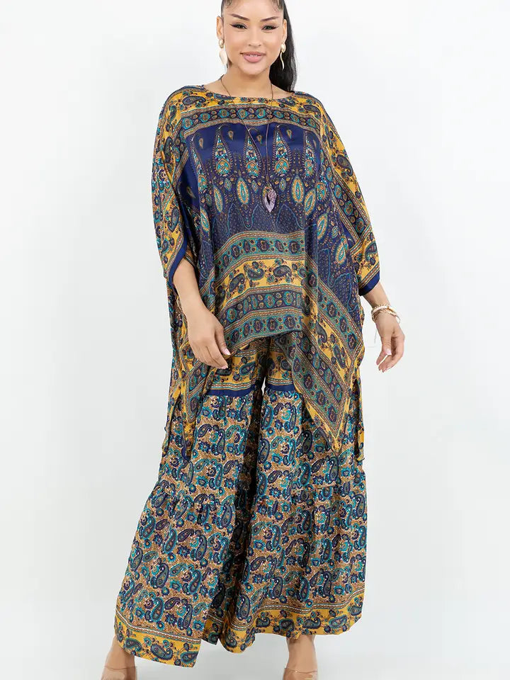 Sterling Style Two-Piece Paisley Matching Set -Katze Boutique