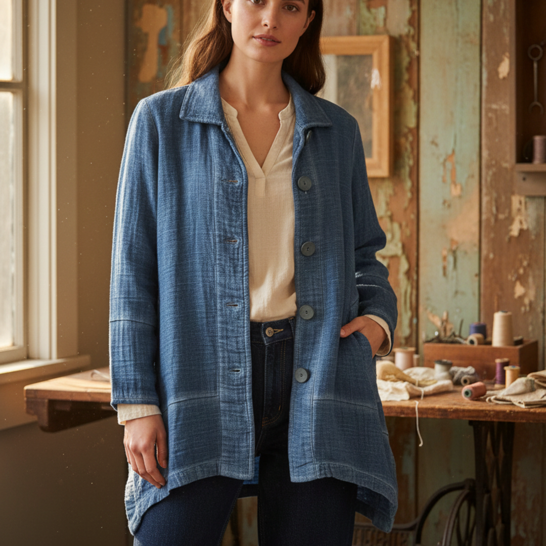 Focus Fashion Double Gauze Lunar Dye Jacket-Katze Boutique