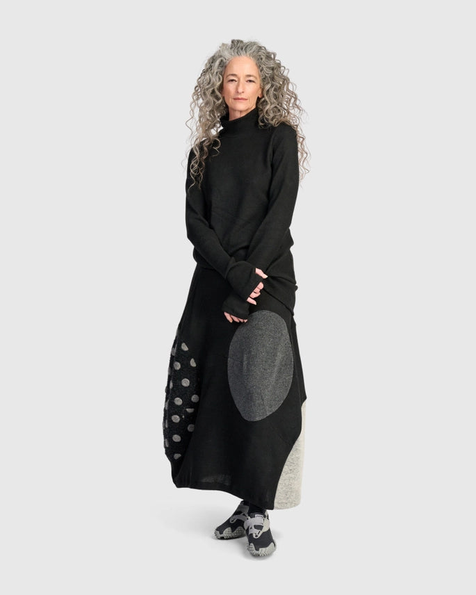 Alembika Urban Cozy Maxi Skirt, Storm Mix-Katze Boutique