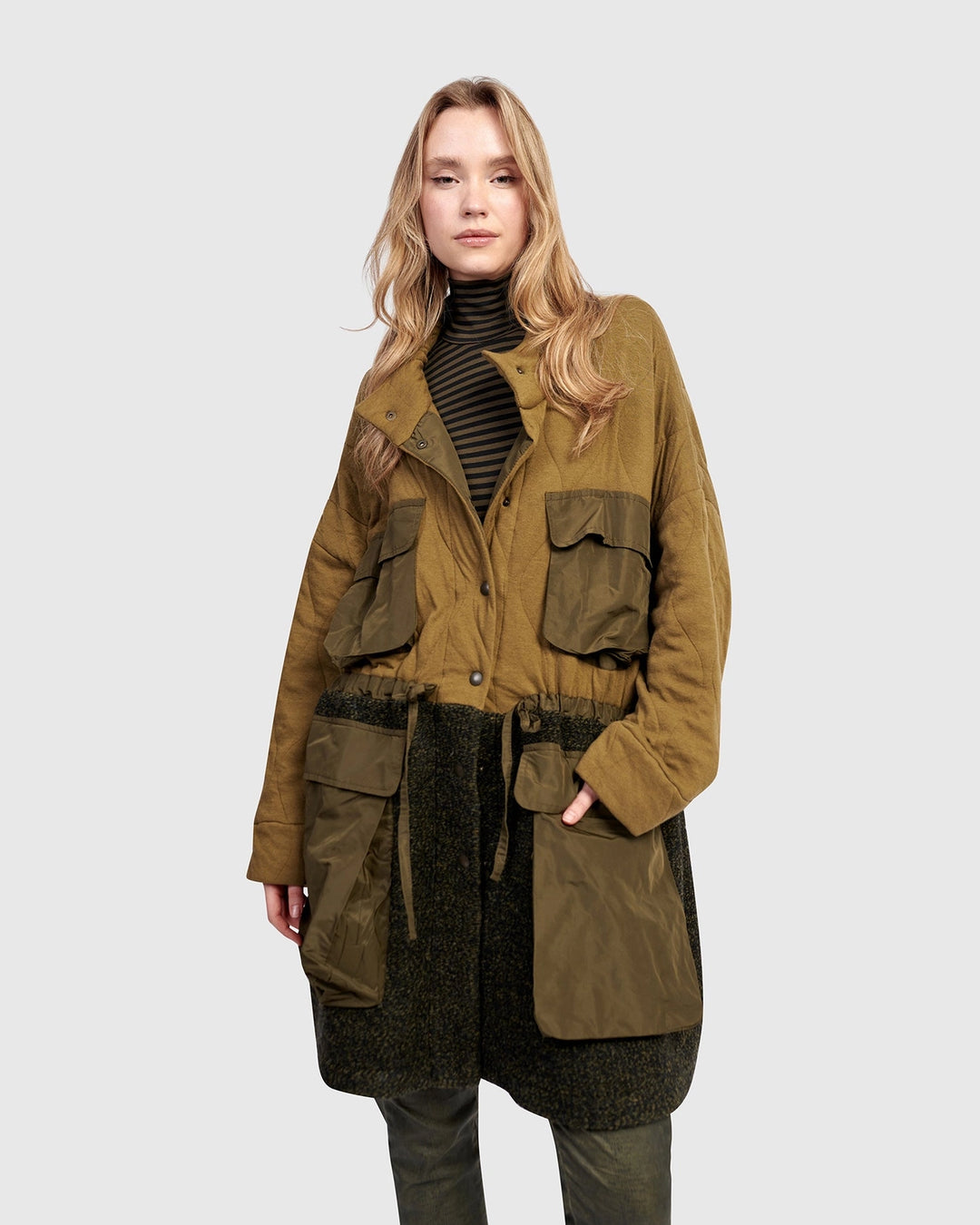 Alembika Urban Supply Jacket, Khaki-Katze Boutique