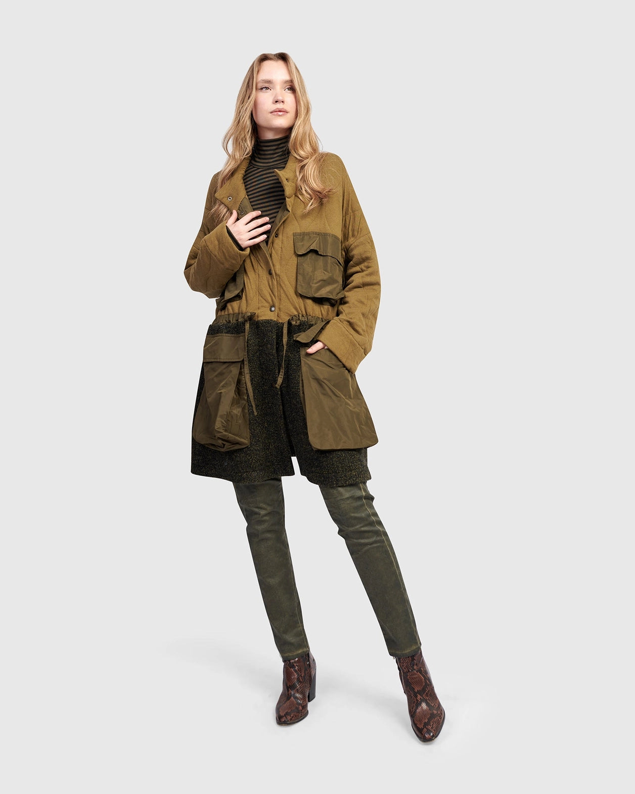 Alembika Urban Supply Jacket, Khaki-Katze Boutique