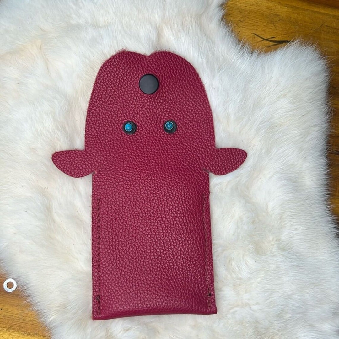 Handcrafted Leather Puppy Wallet-Katze Boutique