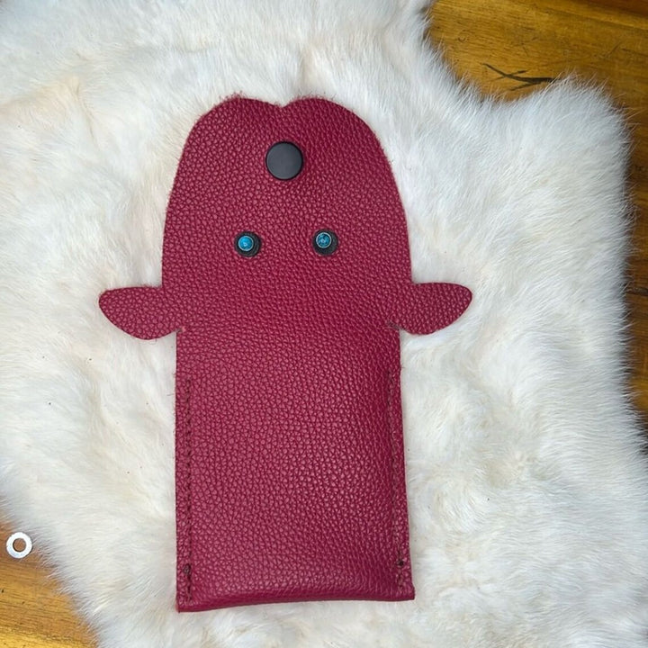 Handcrafted Leather Puppy Wallet-Katze Boutique