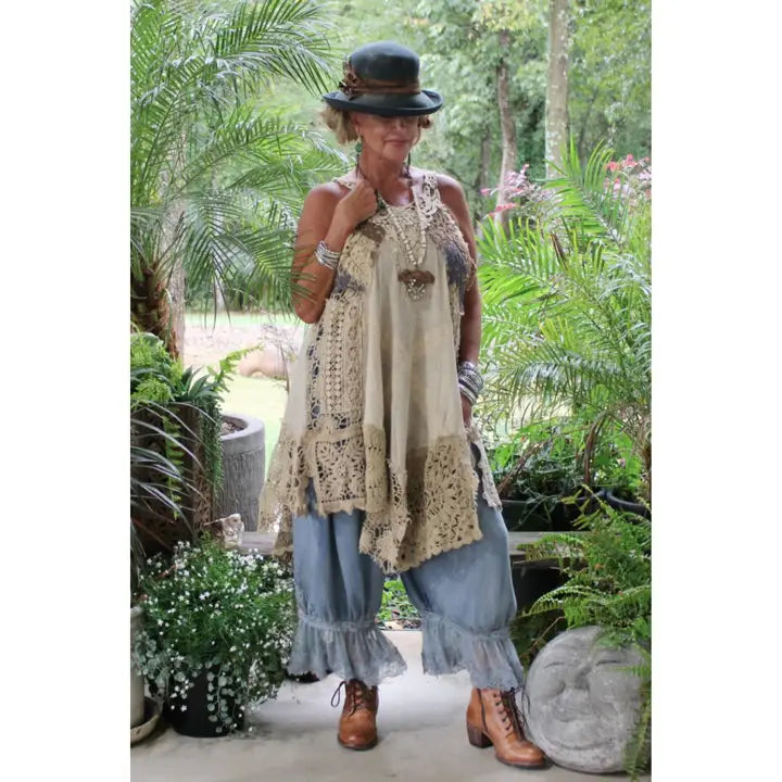 Jaded Gypsy Whispers Of Lace Tank-Katze Boutique
