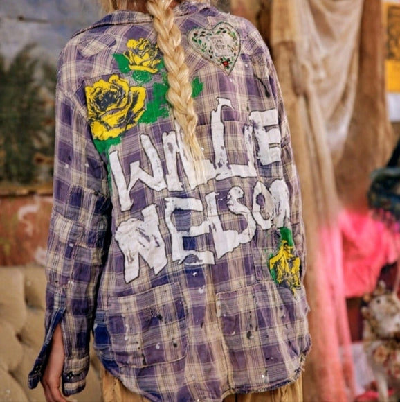 Magnolia Pearl Willie Nelson Kelly Shirt-Katze Boutique