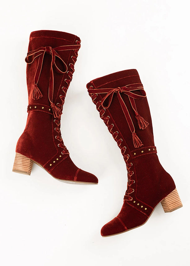 Joyfolie Women's Marita Tall Boot in Brick-Katze Boutique