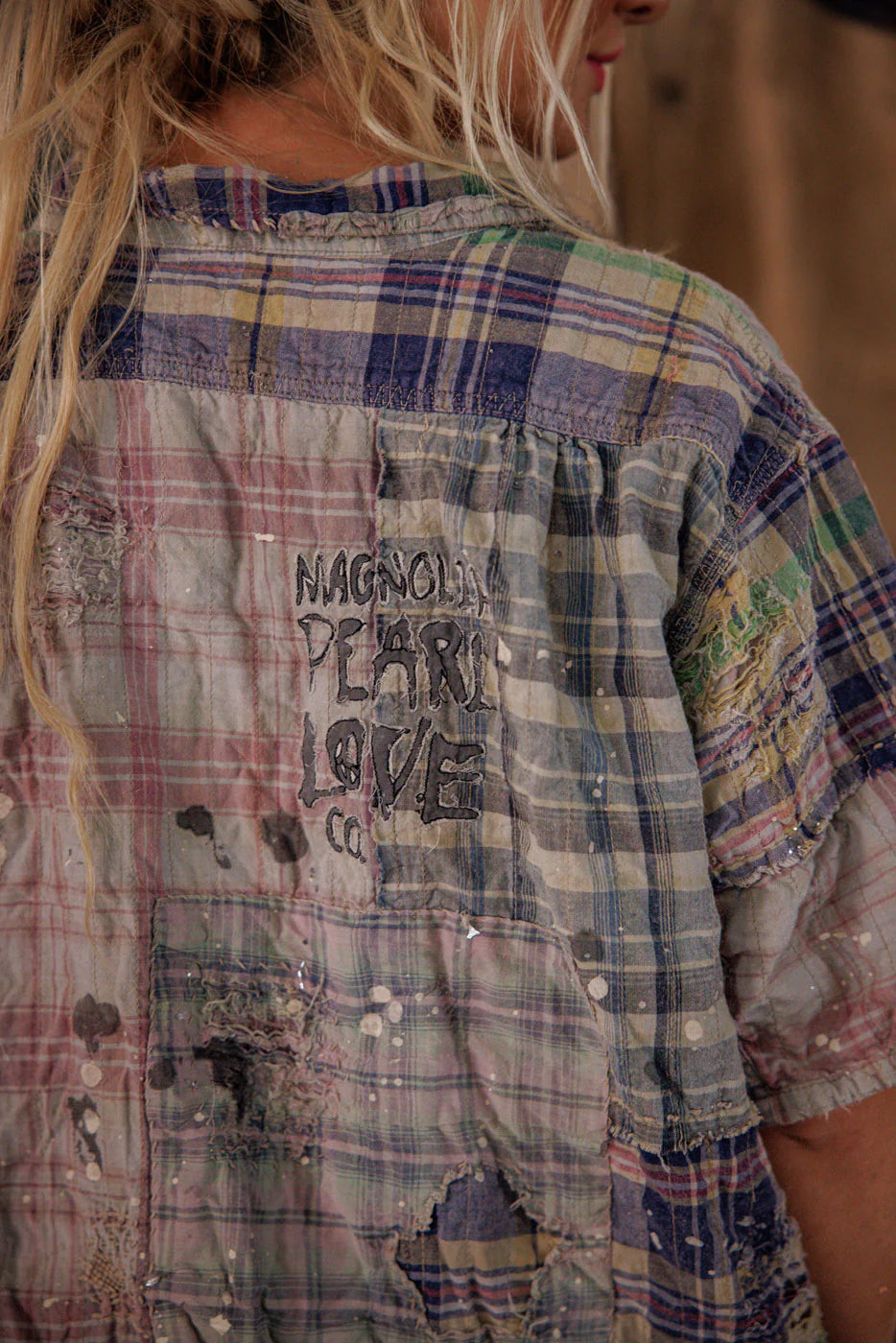 Magnolia Pearl YD Patchwork Perletta Shirt-Katze Boutique