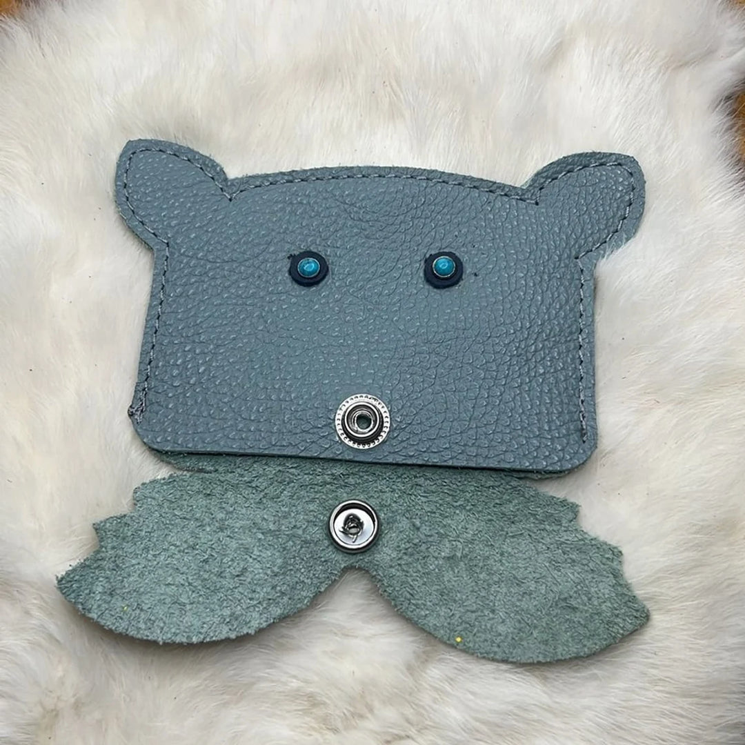 Handcrafted Leather Puppy Wallet